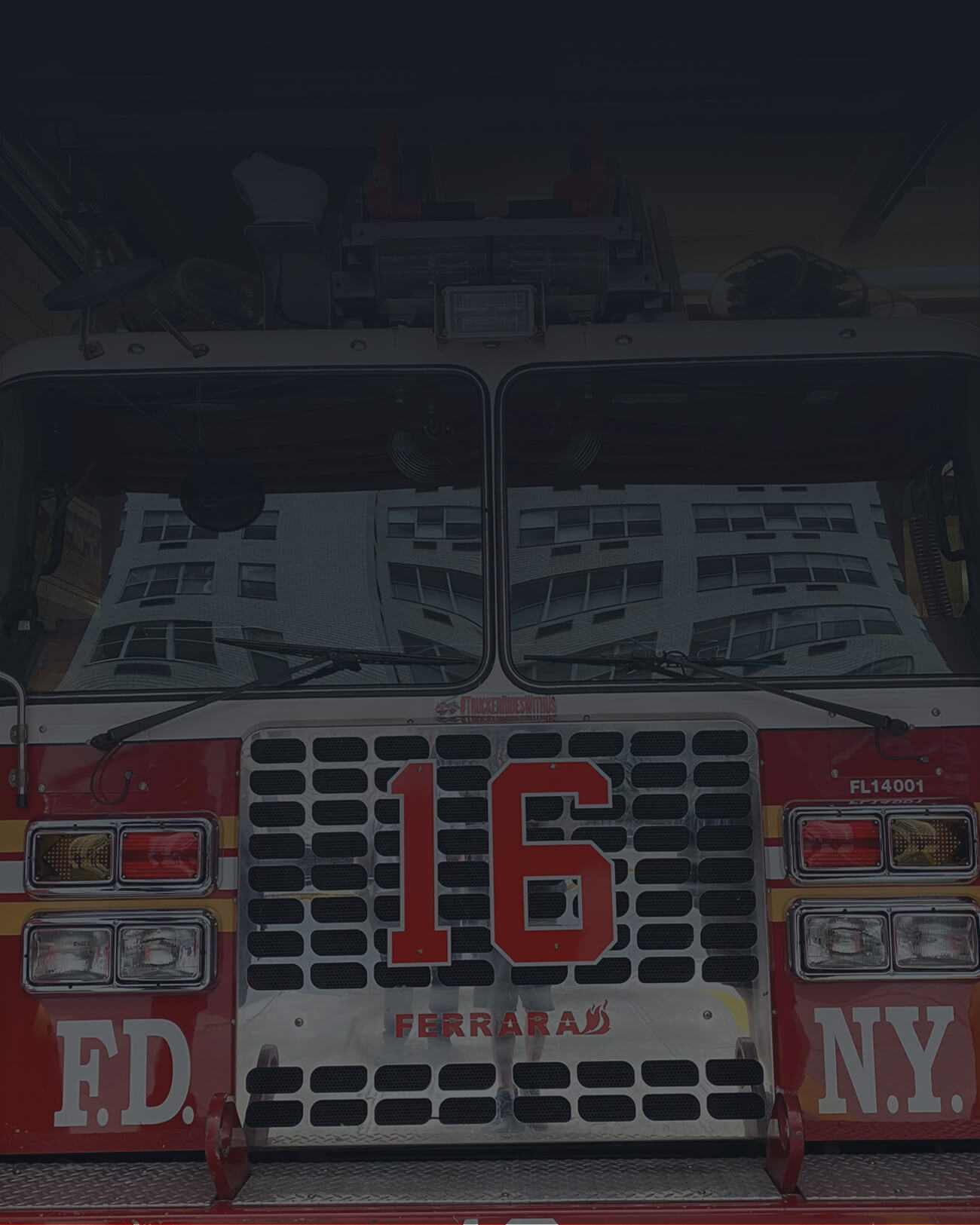 Custom Fire Apparatus Grille Numbers and Full-Width Mud Flaps